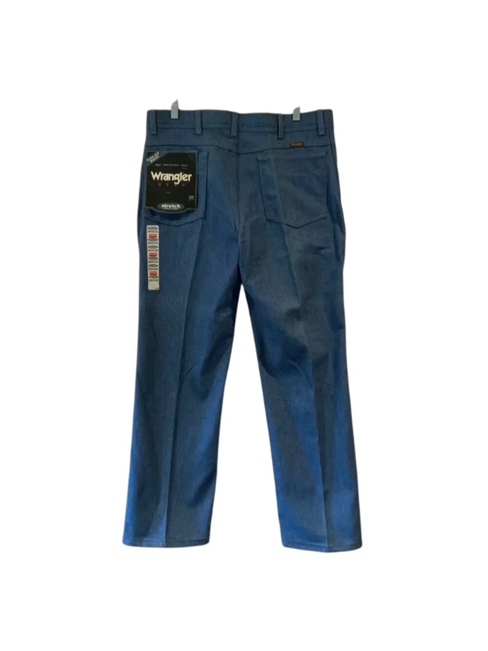 Wrangler Hero Mens Stretch Flex Fit Jeans 36x29 Blue Denim Made In USA
